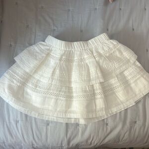 ✨FLASH SALE✨ Crewcuts Girls' Eyelet Tiered Skirt in Cotton Voile sz Medium